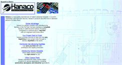 Desktop Screenshot of hanaco.com